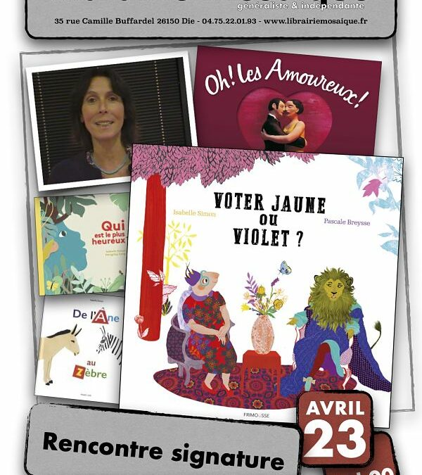 Rencontre avec Isabelle Simon pour son livre jeunesse « Voter jaune ou violet ? »