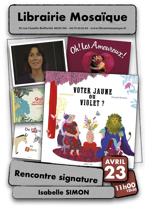 Rencontre avec Isabelle Simon pour son livre jeunesse « Voter jaune ou violet ? »