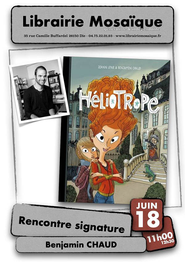 Rencontre et signature avec Benjamin Chaud pour la sortie de son album « Héliotrope »