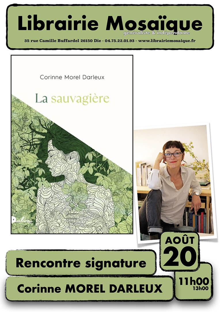Rencontre et signature avec Corinne Morel Darleux pour son roman « La sauvagière »
