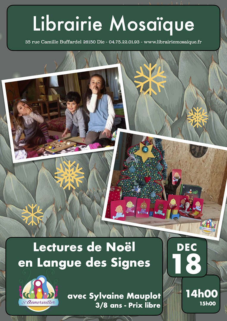 Lectures de Noël en langue des signes avec Sylvaine Mauplot