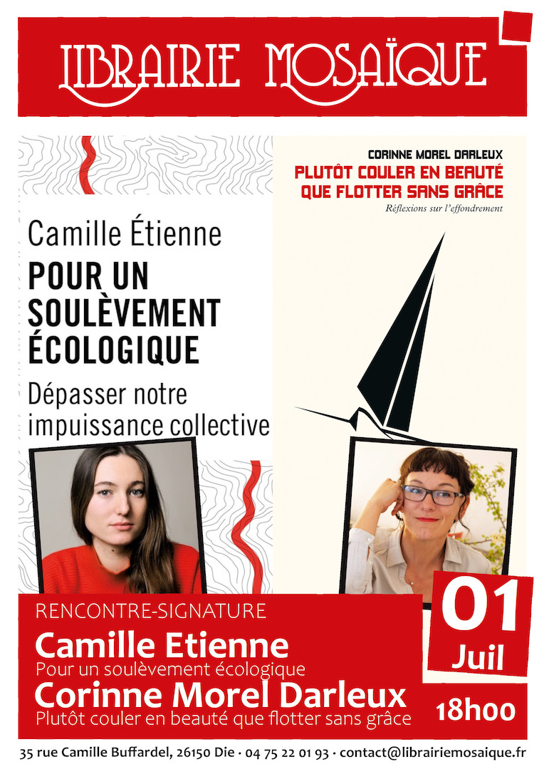 Rencontre avec Camille Etienne et Corinne Morel Darleux